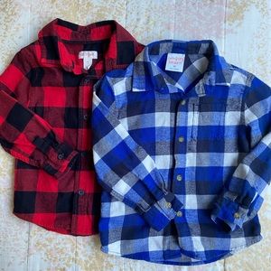 3T flannel button down bundle